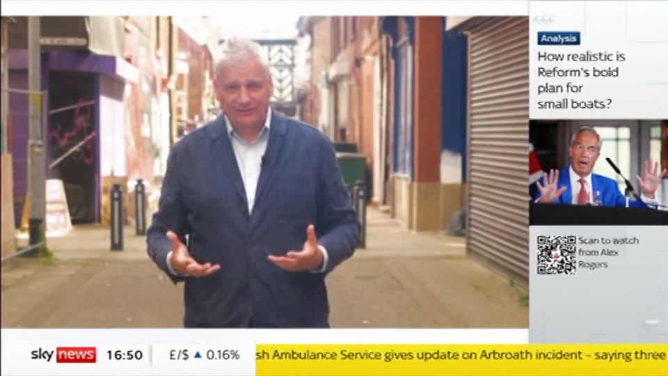 Broadcast still at 20m. Sky News, Sky News Today with Jayne Secker, 4 August 2026.