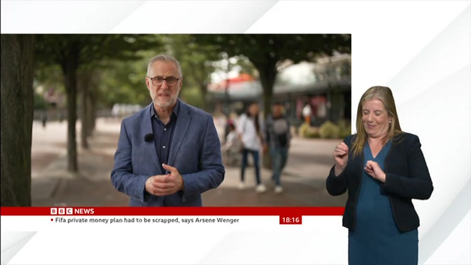 Still from BBC News at 16:00
