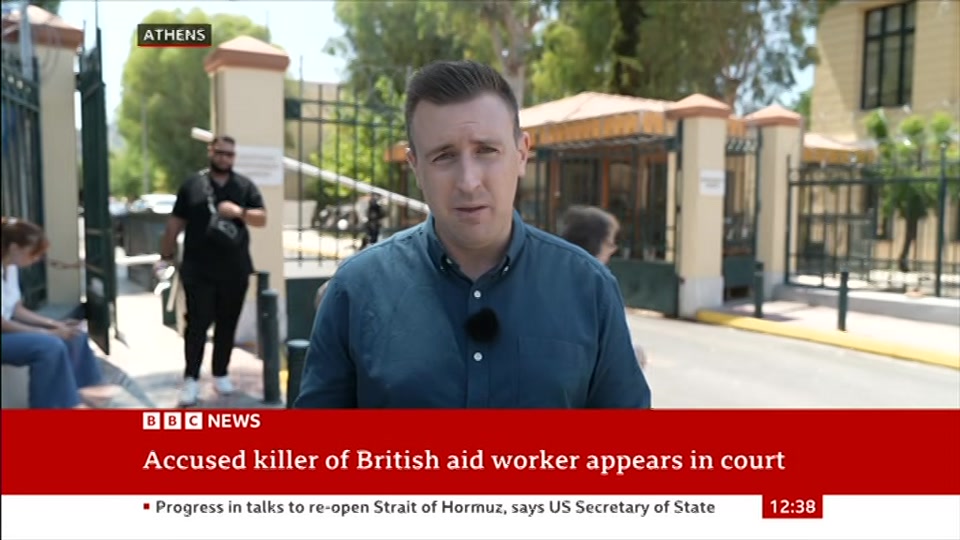Broadcast still at 8m. BBC NEWS, BBC News Now, 5 August 2026.