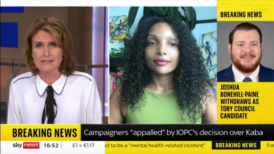 Still from Sky News at 22:00
