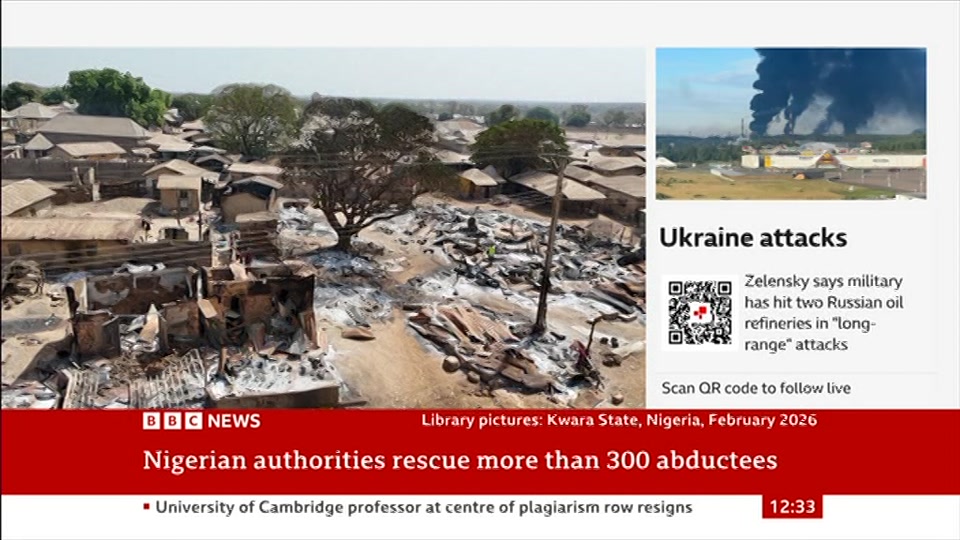 Still from BBC News at 3:00