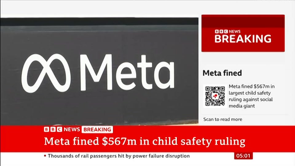 Still from BBC News at 1:00