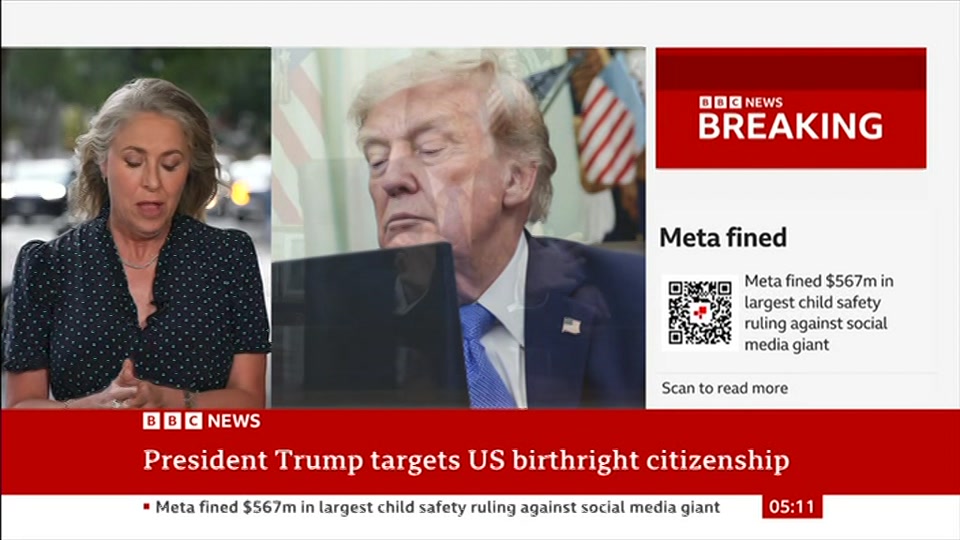 Still from BBC News at 11:00
