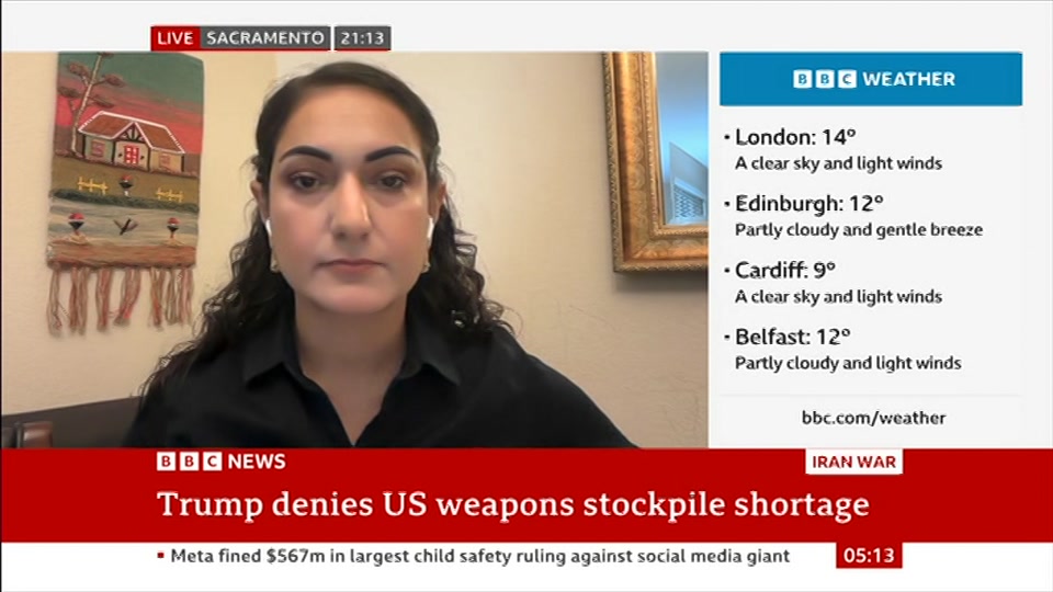 Still from BBC News at 13:00
