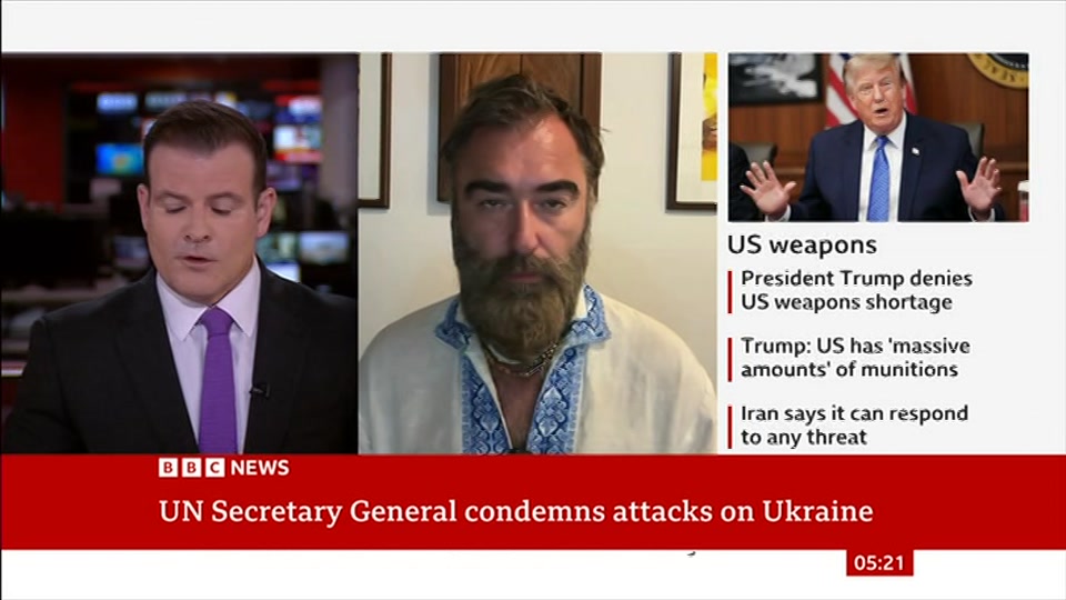 Broadcast still at 21m. BBC NEWS, BBC News, 7 August 2026.