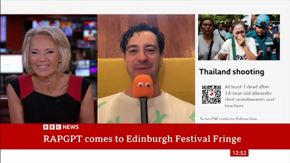Still from BBC News at 22:00