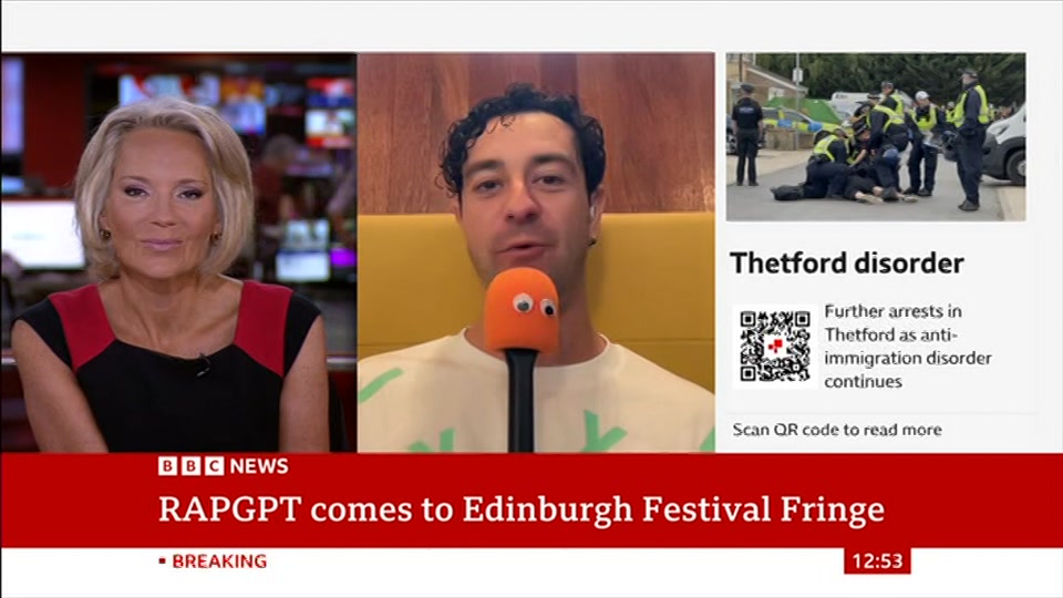 Broadcast still at 23m. BBC NEWS, BBC News Now, 7 August 2026.