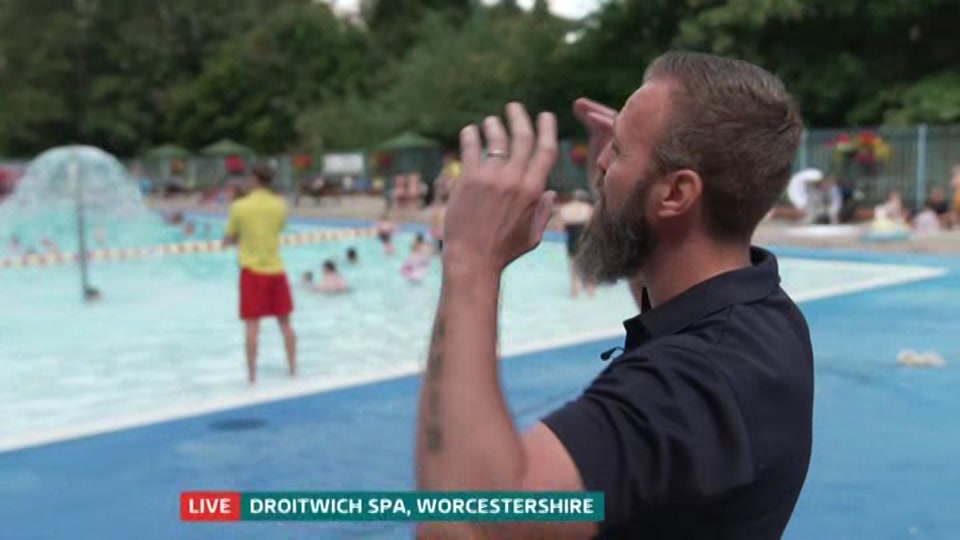 Broadcast still at 18m. ITV1, ITV Lunchtime News, 7 August 2026.
