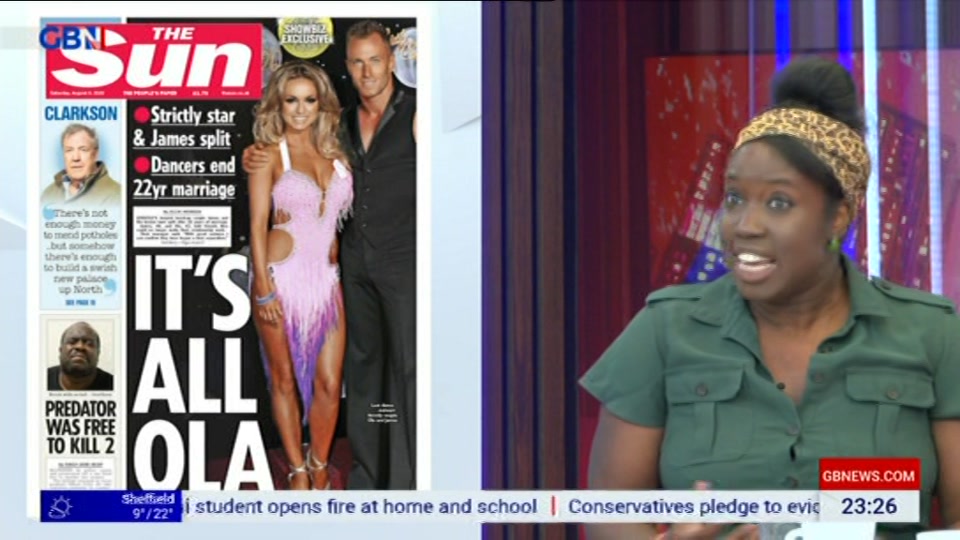 Broadcast still at 26m. GB News, New: Patrick Christys Tonight Late..., 7 August 2026.