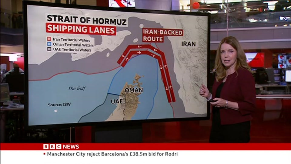 Still from BBC News at 8:00