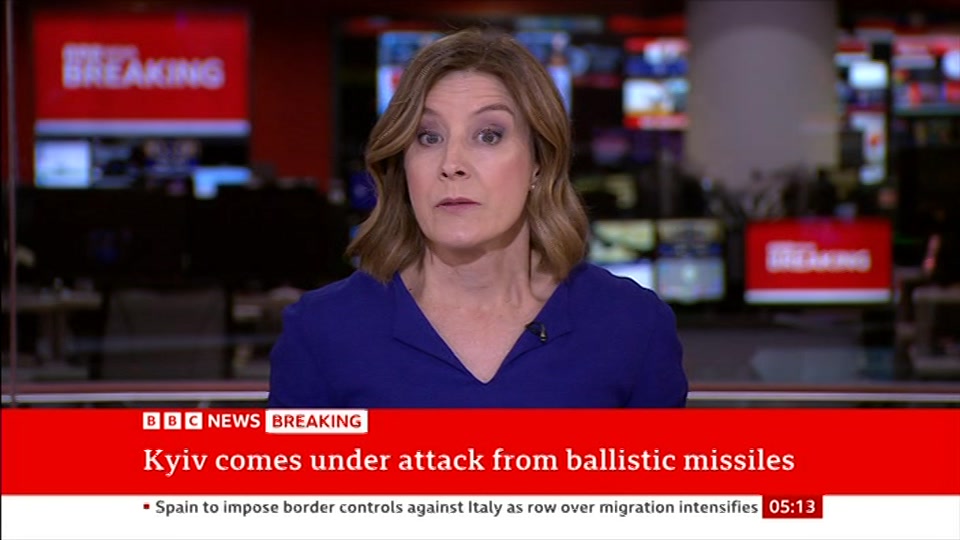 Still from BBC News at 13:00