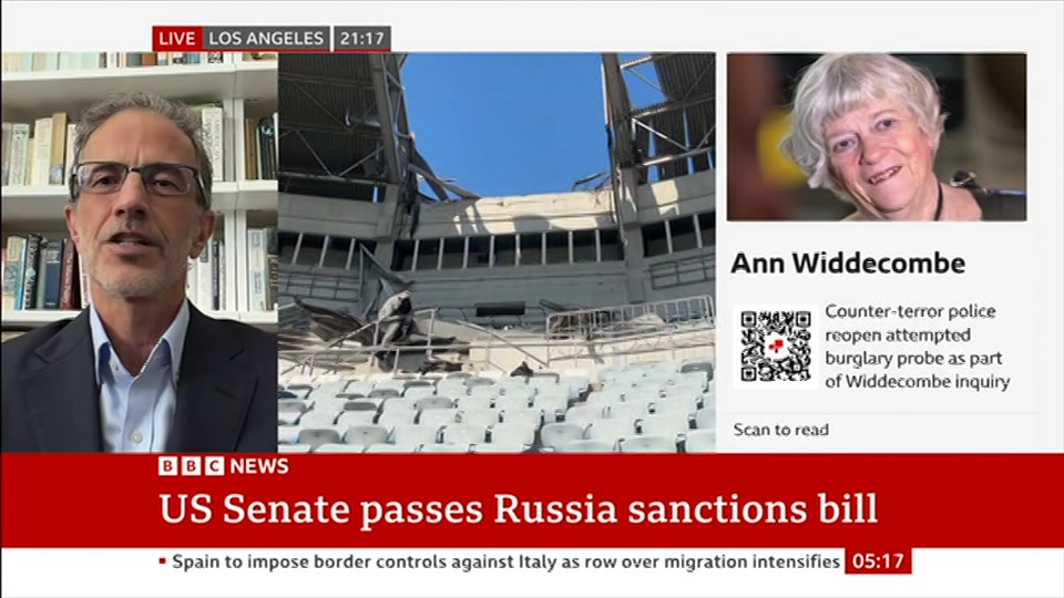 Still from BBC News at 17:00
