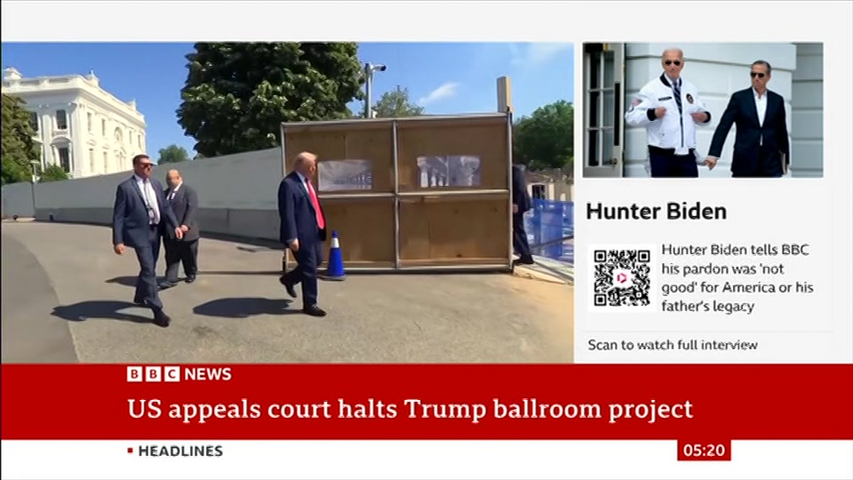 Broadcast still at 20m. BBC NEWS, BBC News, 8 August 2026.