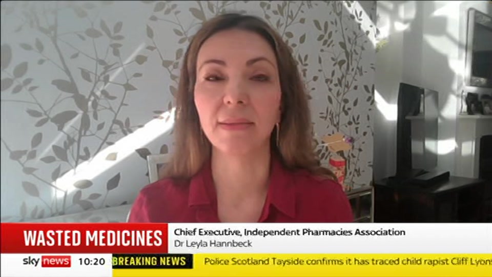 Still from Sky News at 20:00