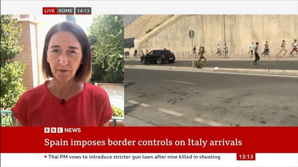 Still from BBC News at 13:00