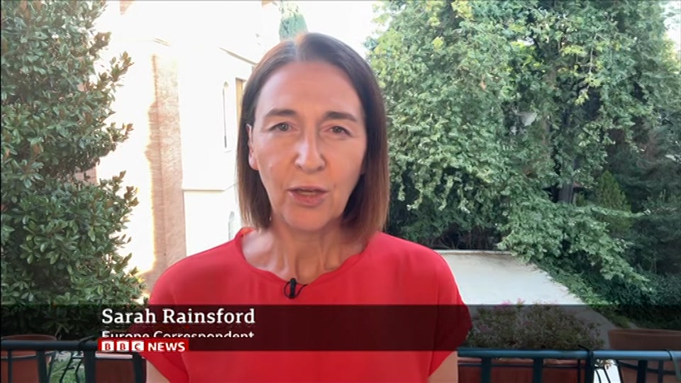 Broadcast still at 14m. BBC ONE West, BBC News, 8 August 2026.