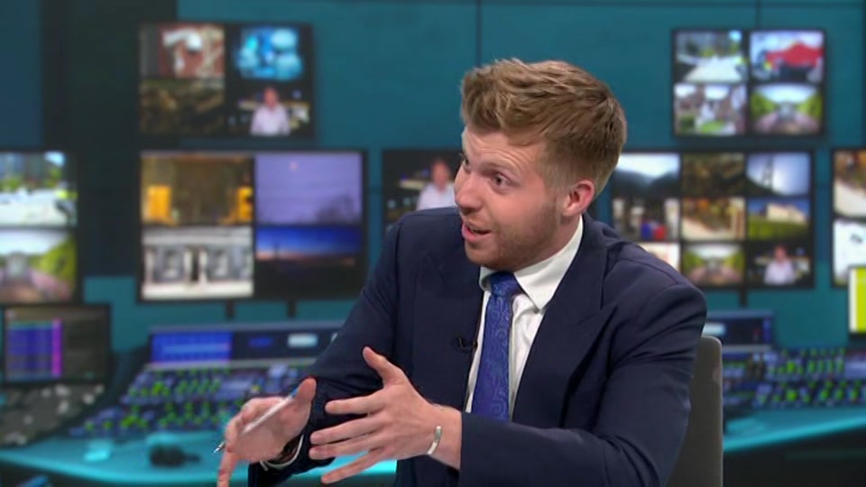Broadcast still at 6m. ITV1, ITV Evening News, 8 August 2026.