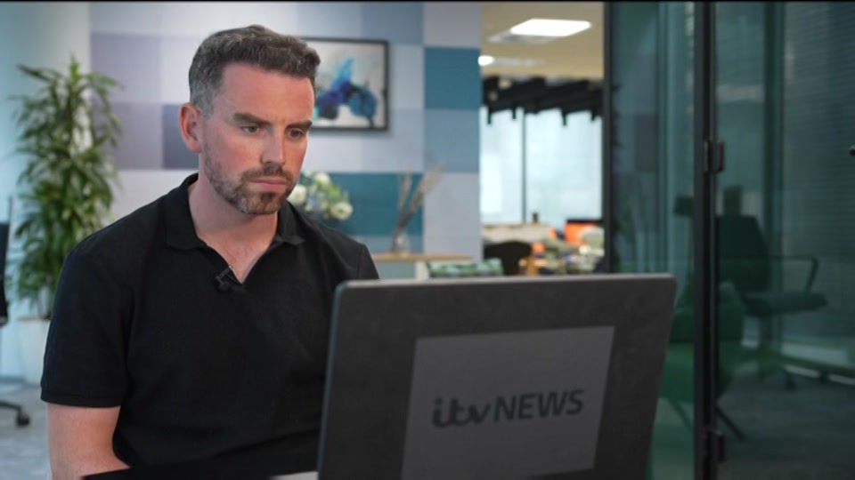 Broadcast still at 10m. ITV1, ITV Evening News, 8 August 2026.