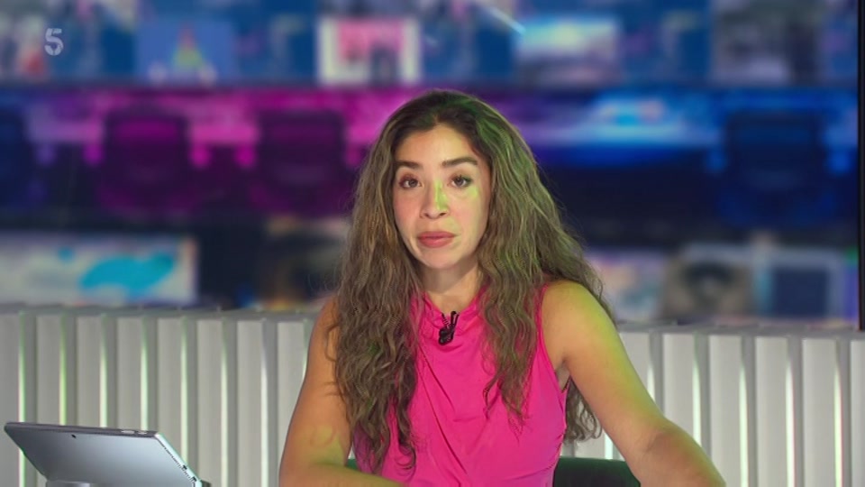 Broadcast still at 3m. 5, 5 News Weekend, 8 August 2026.