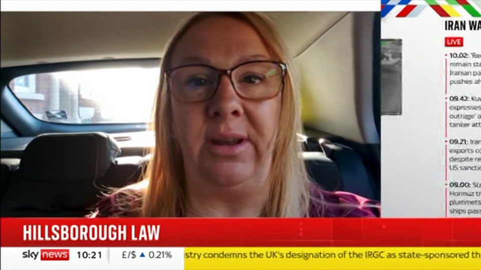 Still from Sky News at 21:00