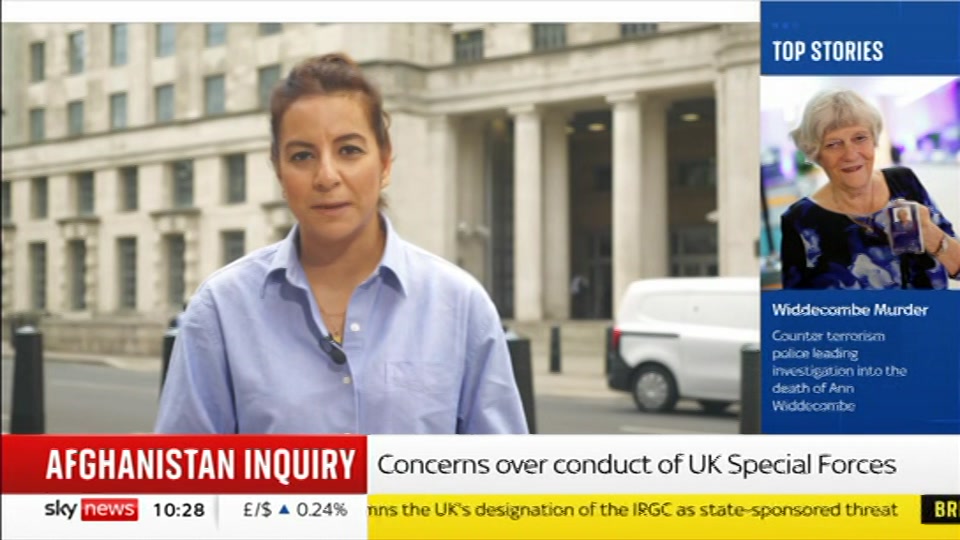 Broadcast still at 28m. Sky News, Sky News Today with Gareth Barlow, 14 July 2026.
