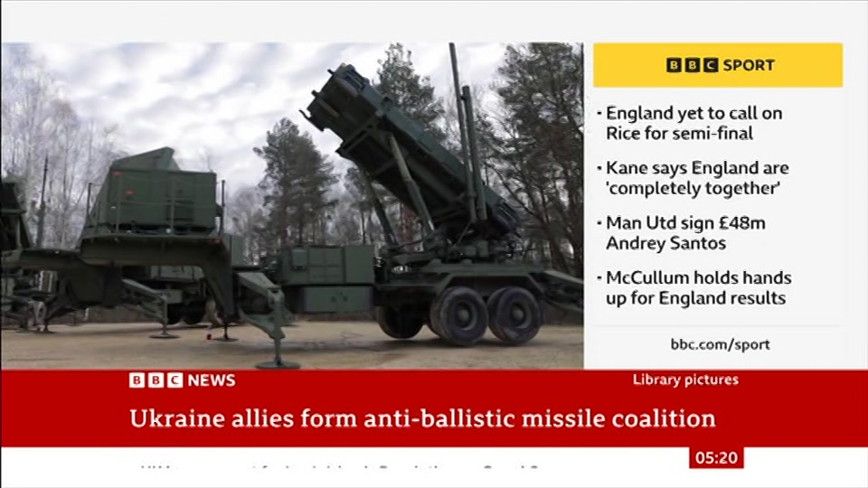 Broadcast still at 20m. BBC NEWS, BBC News, 14 July 2026.