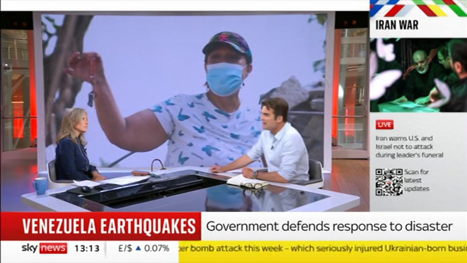 Still from Sky News at 14:00