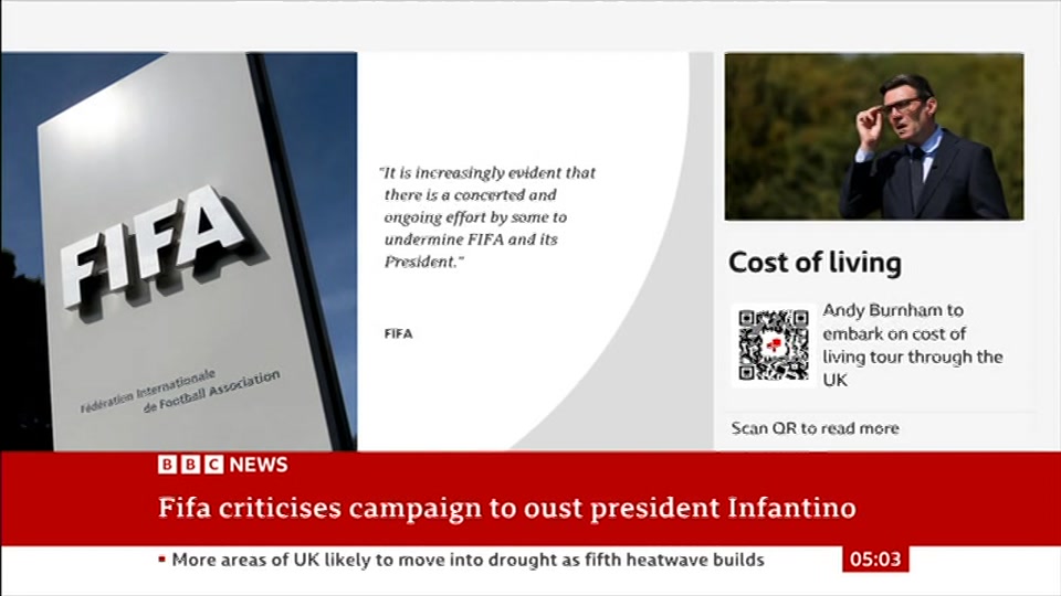 Still from BBC News at 3:00