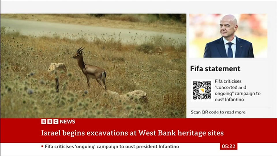 Broadcast still at 22m. BBC NEWS, BBC News, 9 August 2026.