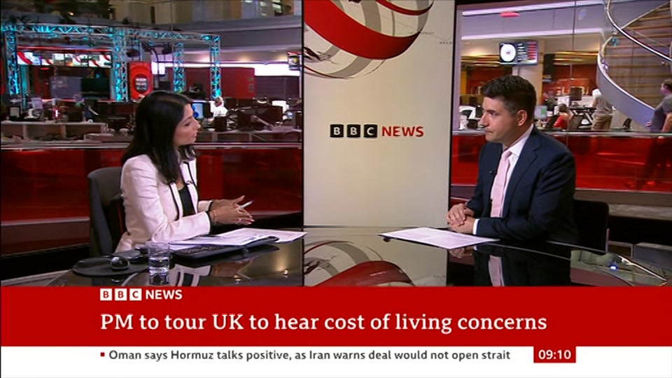 Broadcast still at 10m. BBC ONE West, BBC News, 9 August 2026.