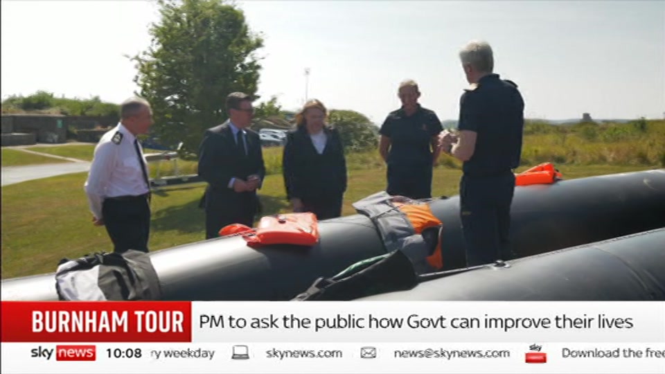 Broadcast still at 8m. Sky News, Sky News Today With Matt Barbet, 9 August 2026.