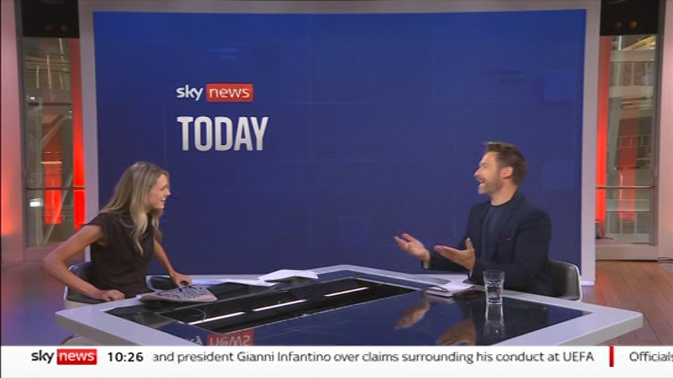 Broadcast still at 26m. Sky News, Sky News Today With Matt Barbet, 9 August 2026.