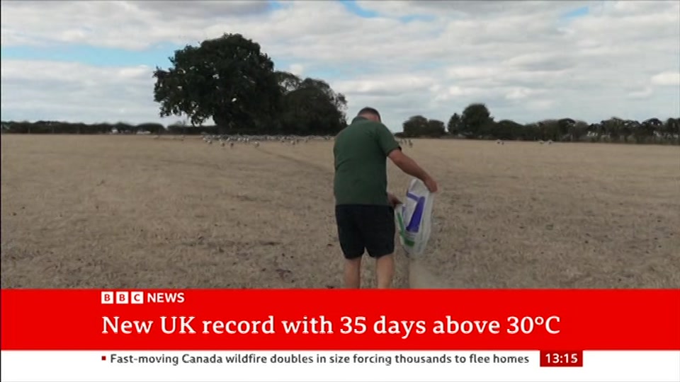 Broadcast still at 15m. BBC NEWS, BBC News, 9 August 2026.