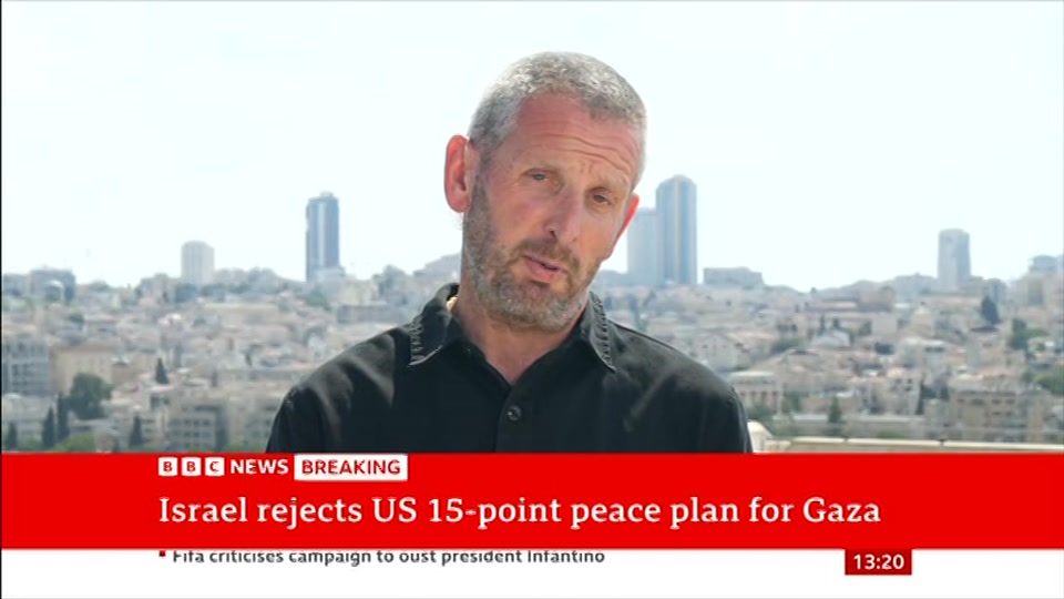Broadcast still at 20m. BBC NEWS, BBC News, 9 August 2026.