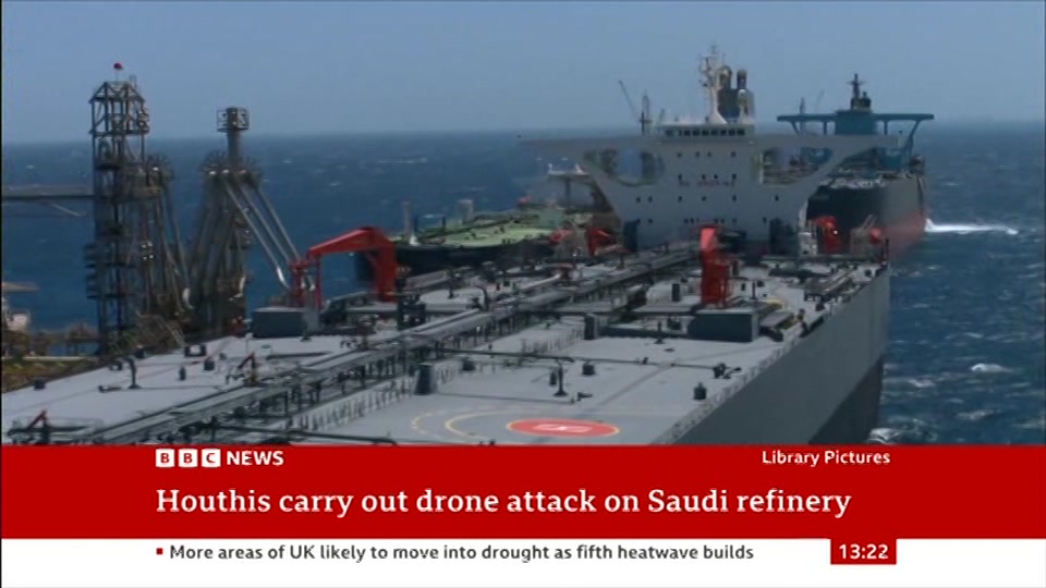 Still from BBC News at 22:00