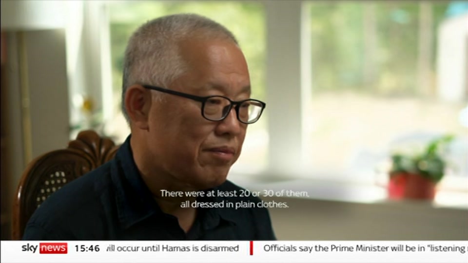 Broadcast still at 16m. Sky News, Sky News Today, 9 August 2026.