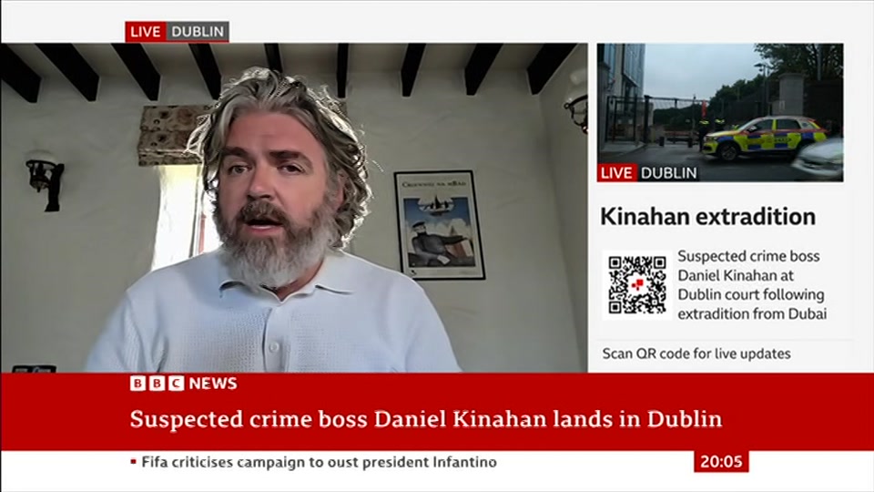 Broadcast still at 5m. BBC NEWS, BBC News, 9 August 2026.