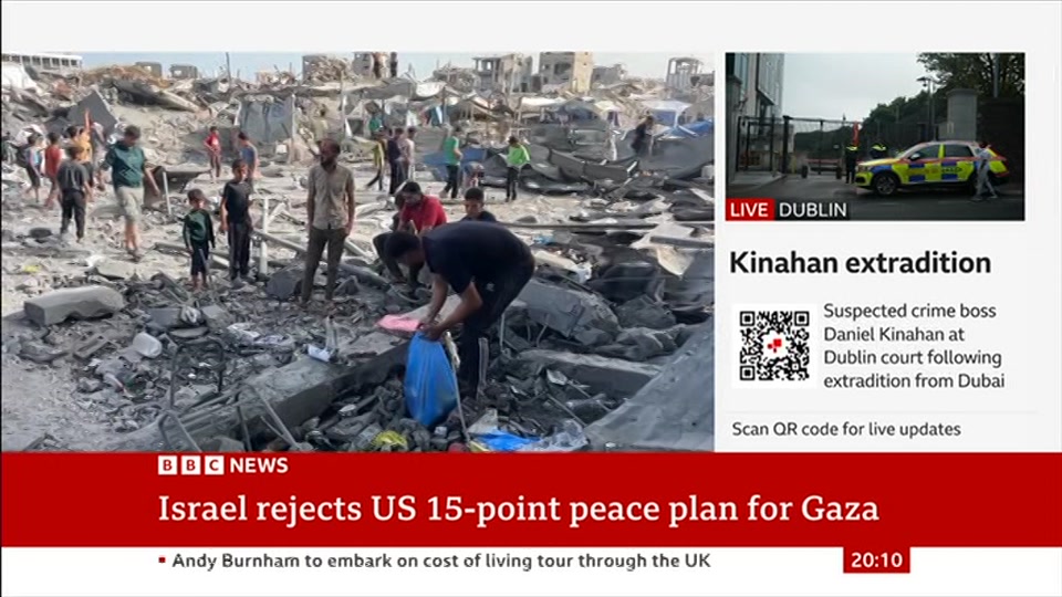 Still from BBC News at 10:00