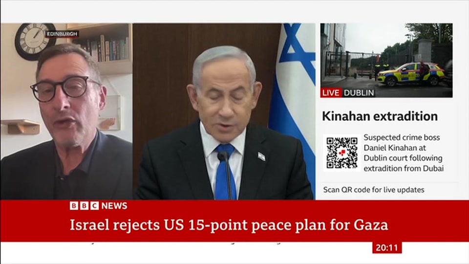 Broadcast still at 11m. BBC NEWS, BBC News, 9 August 2026.