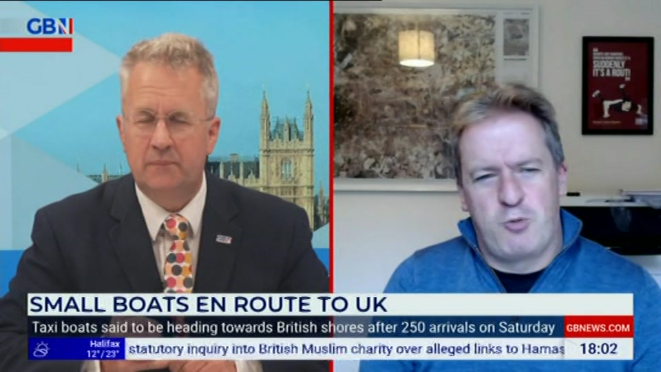 Still from GB News at 2:00