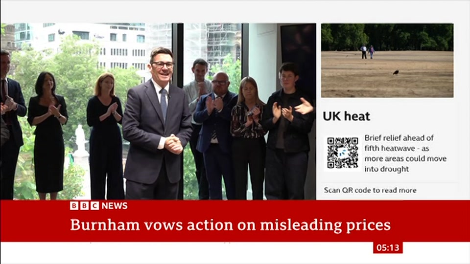 Still from BBC News at 13:00
