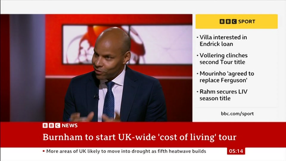 Broadcast still at 14m. BBC NEWS, BBC News, 10 August 2026.