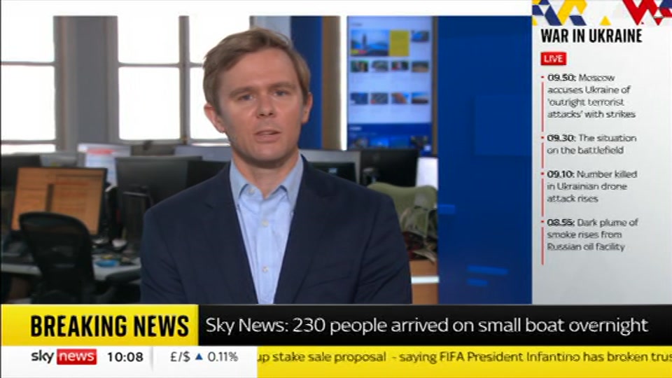 Still from Sky News at 8:00