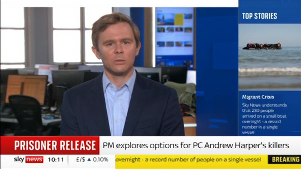 Still from Sky News at 11:00