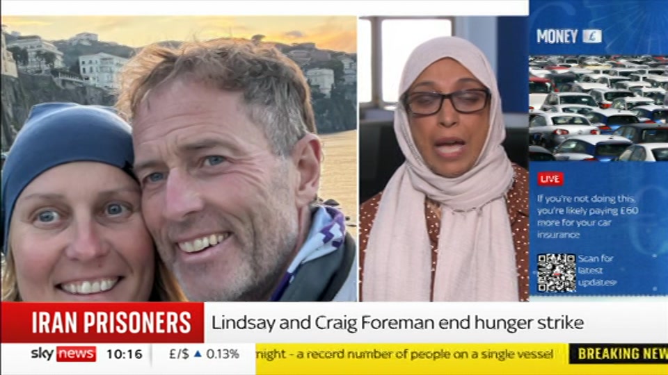 Broadcast still at 16m. Sky News, Sky News Today with Gareth Barlow, 10 August 2026.