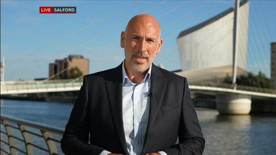 Broadcast still at 26m. BBC ONE West, BBC News, 10 August 2026.