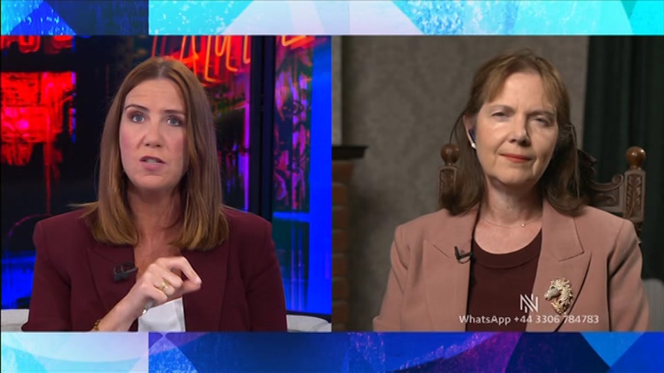 Broadcast still at 8m. BBC TWO, Newsnight, followed by Weather, 10 August 2026.