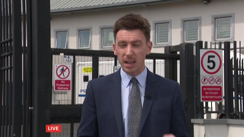 Broadcast still at 12m. ITV1, ITV Lunchtime News, 10 August 2026.