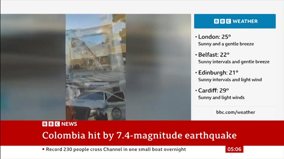 Still from BBC News at 6:00