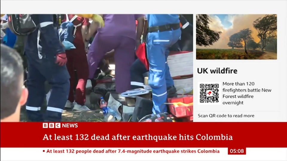 Still from BBC News at 8:00